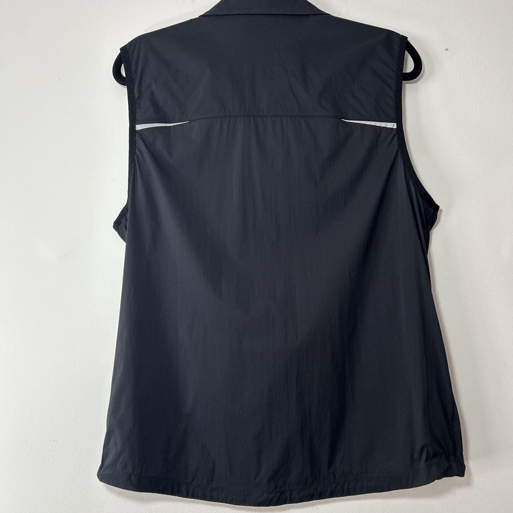 LL Bean Men's Bean Bright Multisport Vest Black Full Zip Reflective - Picture 2 of 7